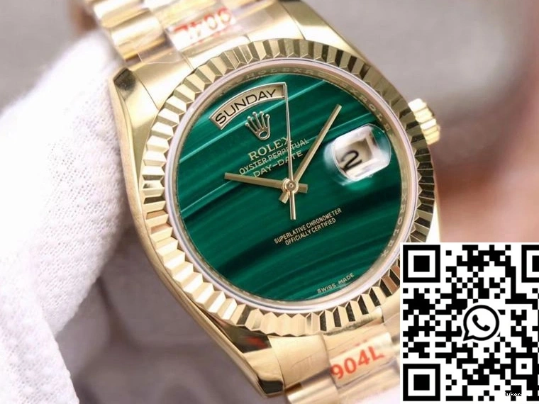 Malachite Day Rolex Date Green 18238 President Dial 0329
